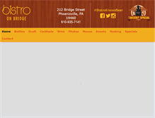 Tablet Screenshot of bistroonbridge.com